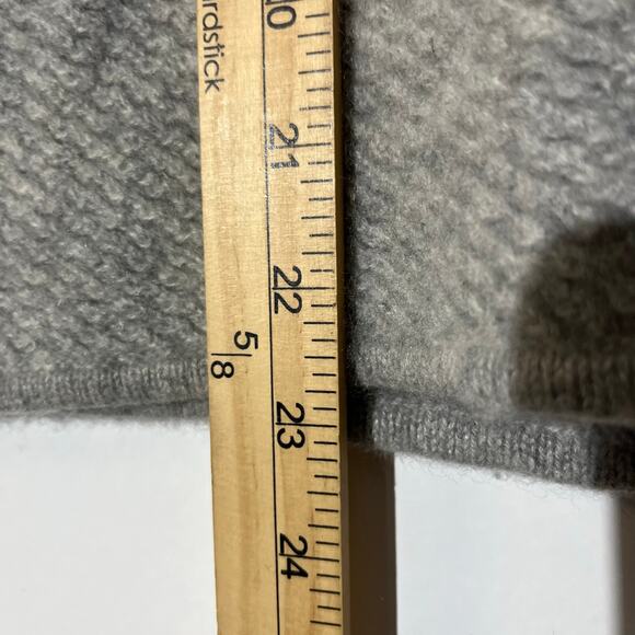 Tory Burch 100% Cashmere Knitted Gray Tunic Sweater Soft Cozy Womans Size Medium - Picture 7 of 8